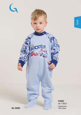 PIGIAMA TUTONE NEONATO M/L V10037 Tellini S.R.L. Velkoobchodní oblečení